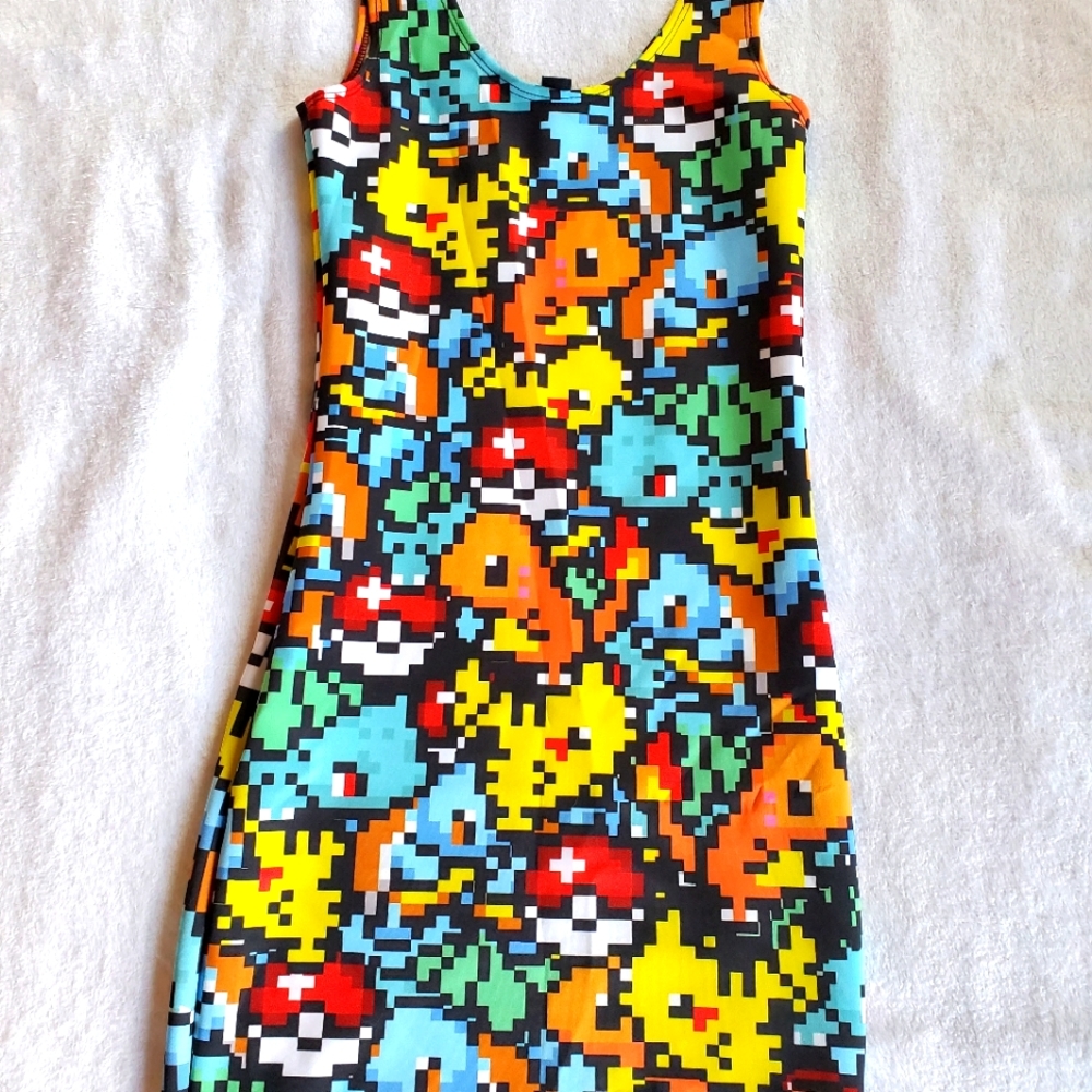 8-bit Pokemon Bodycon Dress